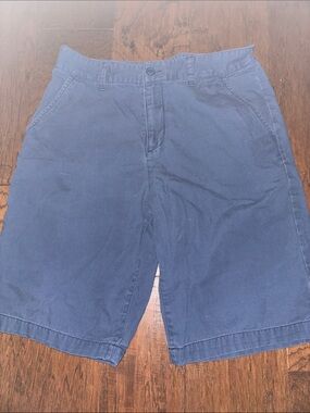 Old Navy Men's 32 Navy Blue Flat-Front Shorts